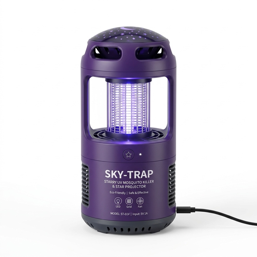 starry sky uv mosquito killer trap lamp