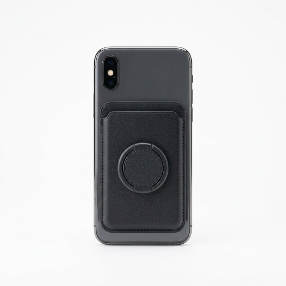 magsafe magnetic card wallet with pop-out grip
