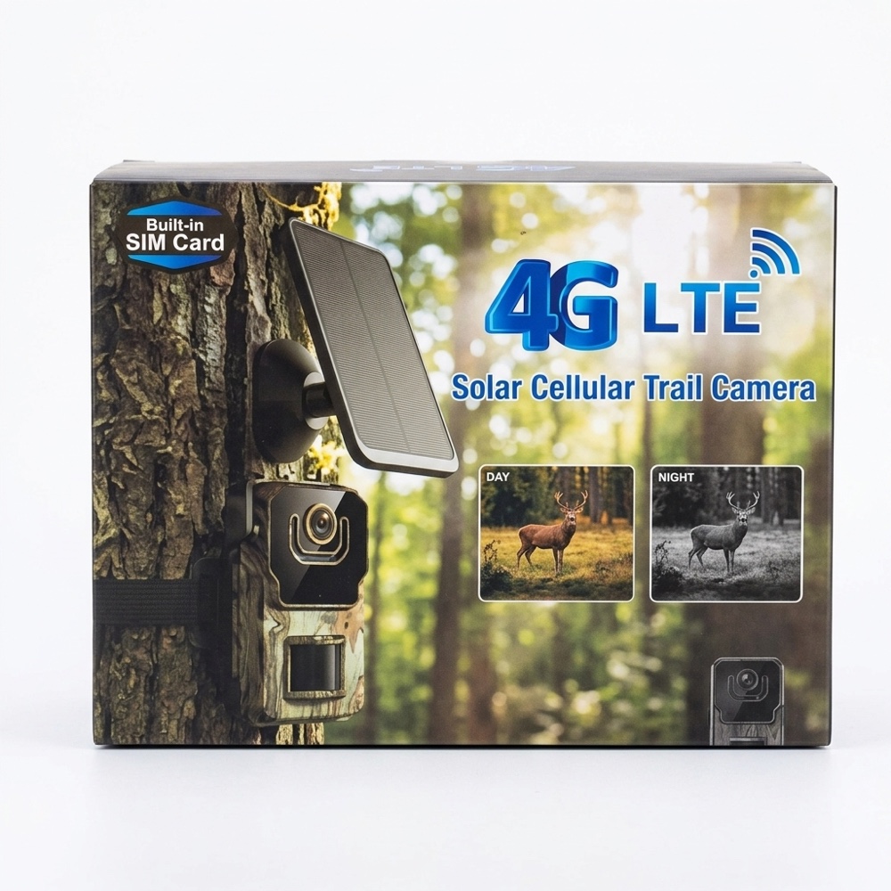 4g lte solar cellular trail camera