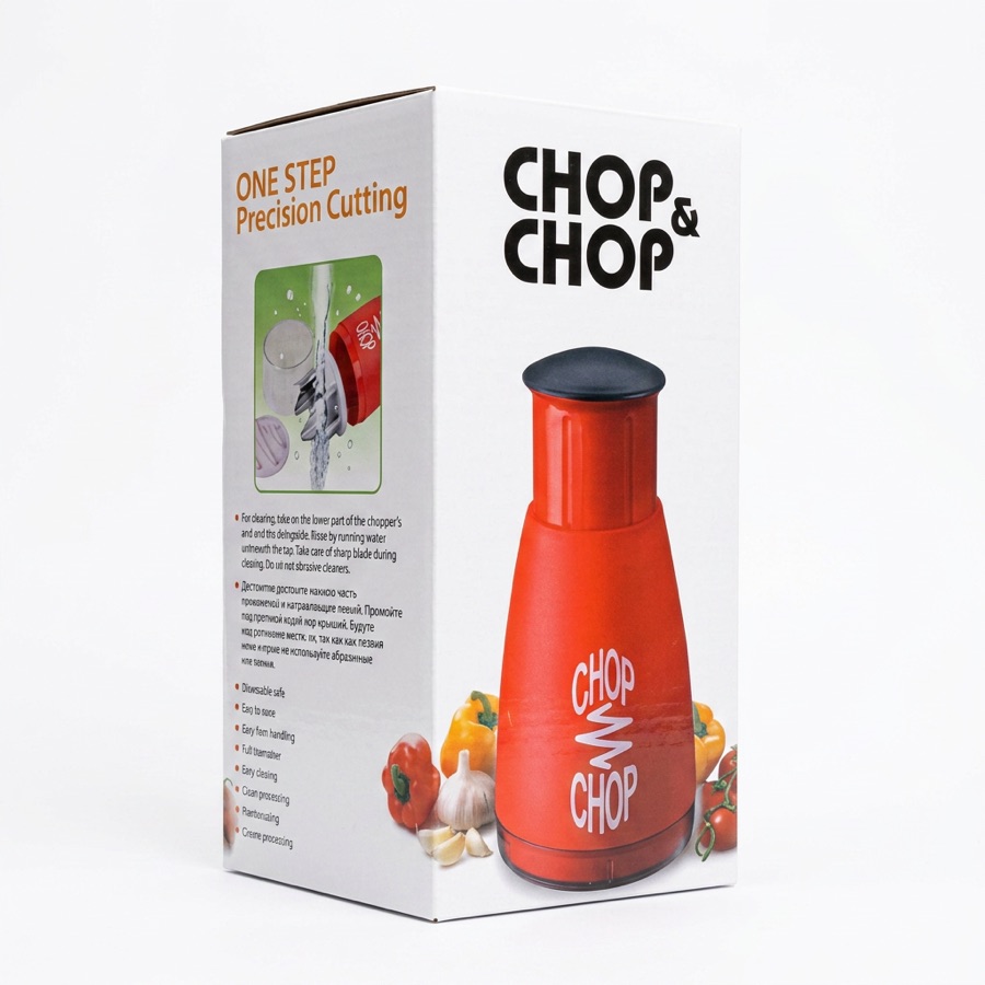 chop & chop hand press food chopper