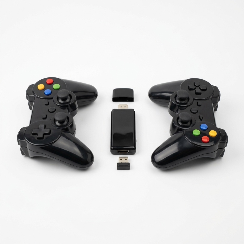 2.4g wireless retro game console with gamepad